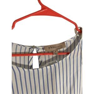 NWT Anthropologie Philosophy Sheer Striped Sailor Blouse